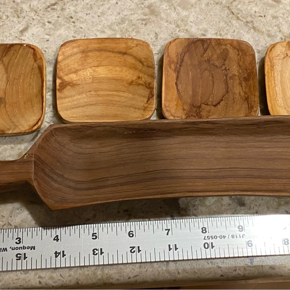 Charcuterie board wooden pieces.